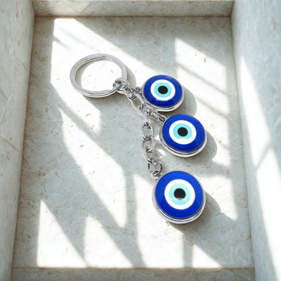 R.N Hub Evil Eye Keychain for Protection & Good Luck Trendy Bag & Key Accessory Key Chain