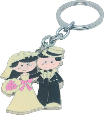 Key Era Smiling Married Little Couple Key Chain