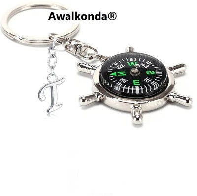 Awalkonda Compass-Alphabet-T Key Chain