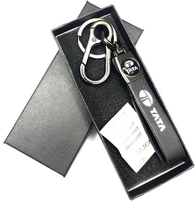 FLAMBE New car Tata Keychain premium Stainless steel Metal silver finish Key Chain