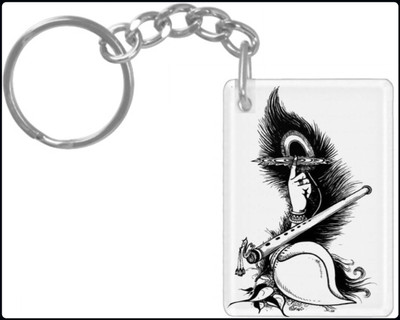 hamsa print world Keychain HPW224 K804 Key Chain