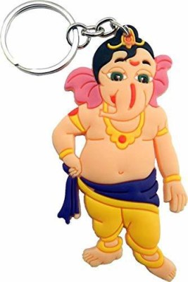 Meeko.com Ganesha | Ganpati Ji Rubber Keychain | Key Ring Key Chain