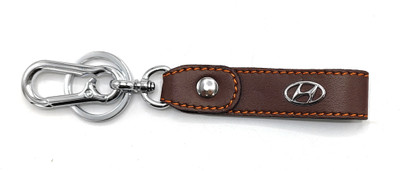 Jdp Novelty Premium Quality Leather Metal Keychain Hook.hyundaii Key Chain