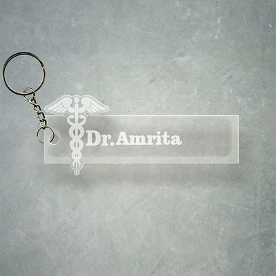 SY Gifts Doctor Logo Desigh With Amrita Name Key Chain