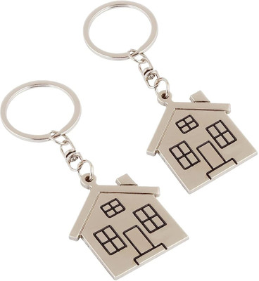 gtrp Metal Home Or House Keychain |Key Ring Combo Set Key Chain