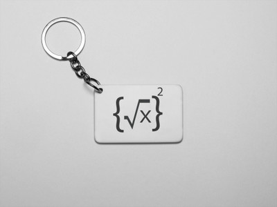 DOGAR ESSENTIALS {√x)2-Printed Acrylic Keychain (Pack Of 2) Key Chain
