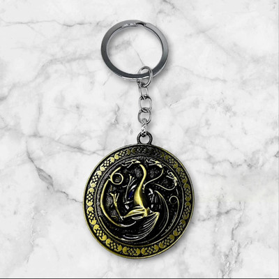 FashionPalace Fashion palace Game of Thrones Stark Rotating Metal Key Chain Key Chain