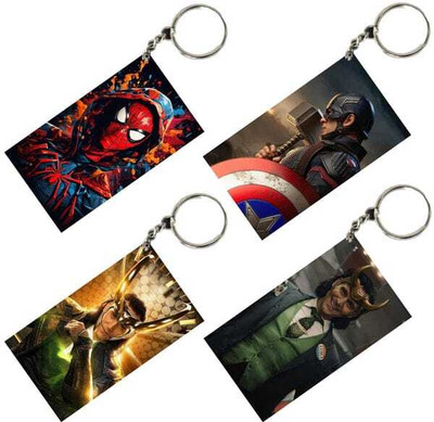 MITTRA Indiacraft Unique Style 4 pcs Combo Keychain Key Chain