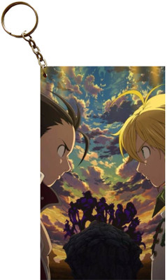 Hariyaali Enterprises LLP Seven Deadly Sins MELIODAS BROTHERS ARE FURIOUS AT EACH OTHER Anime Key Chain