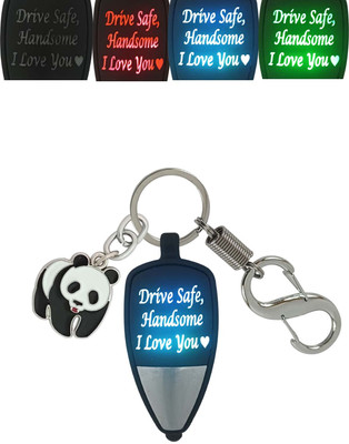 HANDSOME ISK Drive safe Handsome Light Good Quality With Walking Panda Locking Lock Key Chain