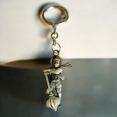 Shiv Jagdamba Religious Bajrangbali Hanuman Gada Keychain for Good Luck/Gifting Shivkey2024207 Key Chain