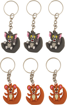 Newview TOM AND JERRY RUBBER KEYCHAIN (6) Key Chain