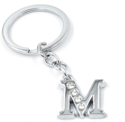 BBG NEW_Alphabet M Metal Key Chain For Unisex with attractive Diamond Key Chain