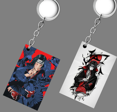 Replix Premium (Pack of 2) Itachi Uchiha Anime Printed Keychain ( ITACHI S-2 KC ) Key Chain