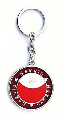 BBG NEW_Narutoo Uchiha Clan Logo Rotating Spinning Metal Keychain Key Chain
