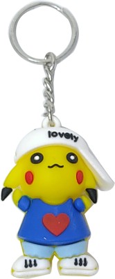 heeva creation Cute Cartoon Character keychain,Bag Hanging.(Colour-Blue).1 Piece. Key Chain