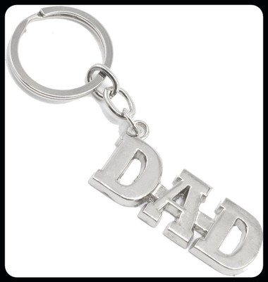 Jainzon DAD High Quality Metal Silver Words Key Chain for Gifting-S465 Key Chain
