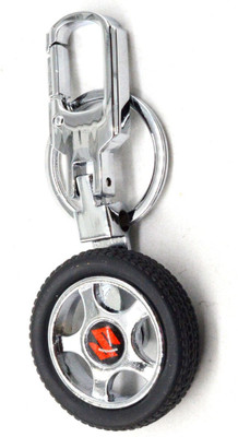 GIKH KeyChain_Premium Quality Suzuki Spinning Tyre Rotary Wheel Locking Key Chain