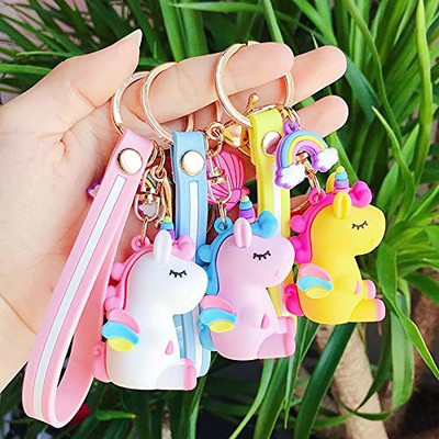 gtrp Unicorn Toy and Charm Key- Chain for Bag/ Door Key Pack Of 3 Key Chain