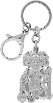 MGP FASHION Panchmukhi Hanuman Silver Spiritual Pendant Keyring Key Chain