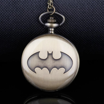 Tiny Tim Batman Logo Vintage Pocket-Watch Antique Style Metallic Keychain Best Gift Key Chain