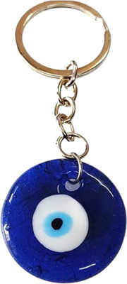 mshine Evil Eye Keychain for Good Luck Protect from Negative Energy for Bike & Car Key Chain