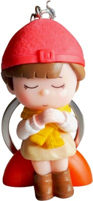 Blooming Box Pinl Praying Doll Key Chain