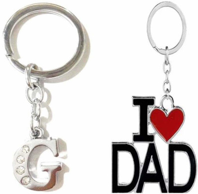 Newview Alphabet G & I Love Dad Key Chain Key Chain