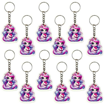 Tera13 Keychain For Car, Unicorn Keyring For Girls, Keyring For Bag, Animal Keyring Key Chain