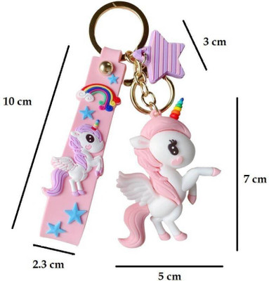 CELWARK unicorn keychain Cute Little Stars for Kids/Girls/Ladies Unicorn Keychain Key Chain