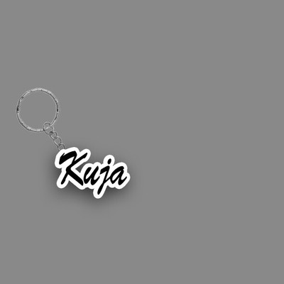 SY Gifts SYG Kuja Name Keychain White And Black Key Chain