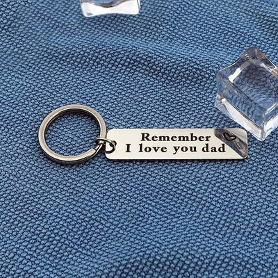 Myurawells Dad Gifts from Son Daughter Dad Keychain Father Keyring Key Tags Key Chain