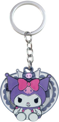 PEARLISH Premium Quality Kuromi 360 Degree Rotating Keychain Key Chain