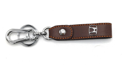Jdp Novelty Premium Quality Leather Metal Keychain Hook. Leather Strip Keychain. H-o-n-d-a Key Chain