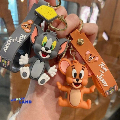 gtrp Tom & Jerry Cute Key Chain / Suitable to use as Bag Charm (Pack of 2 Piece) Key Chain