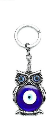 Auto Emporium Hub Beads Evil Eye Keychain for Bike/Car Gifting with Key Ring Anti-Rust Key Chain