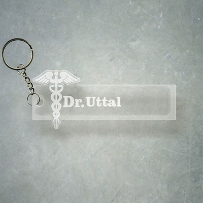 SY Gifts Doctor Logo Desigh With Uttal Name Key Chain