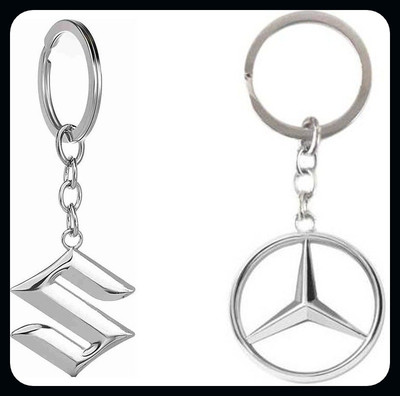 GSV MercedesSuzukiLogo silver Keychain keychain_J284 Key Chain