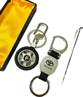 GKM Toyota Car Best quality rotating tyre combo set keychain Key Chain
