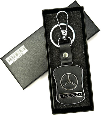 FLAMBE benz R Leather Car Keychain Genuine Leather Key Chain