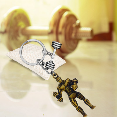 M Men Style Fitness Gym Keychain Bodybuilder Motivational Workout Keychain SKeyCom202499 Key Chain