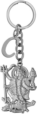 M Men Style Hindu Deity Powerful Goddess Maha Kali Initial Letter Alphabet - C SKey2022416 Key Chain