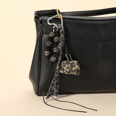 Salty The LeopardLoop Keyring Bag Charm - Black Key Chain