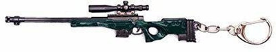 gtrp keychain-Exclusive-Pubg-Metal-Series-Green-AWM-Gun-Key-Chain Key Chain