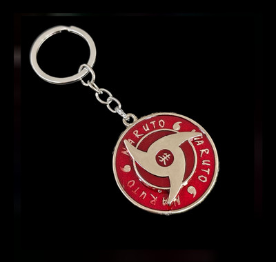 nuira Naruto Red Uchila Revolving metal keychain Key Chain