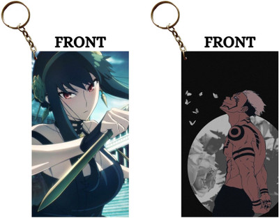 Hariyaali Enterprises LLP YOR FIGHTING SKILLS X SUKUNA LOOKING THE MOON Unique Style 2 pcs Combo Key Chain