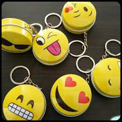 gtrp Trendy-(6 Pieces) Smiley Emoji Key Chain