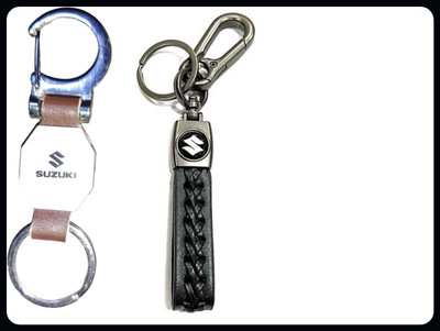 MAG BEE Styling Car Suzuki (D'Hook & Zigsaw) Compatible Suzuki Pack of 2 Bike-Premium Key Chain