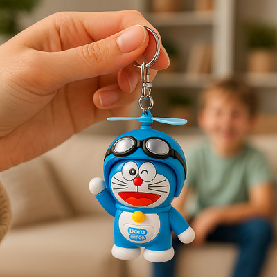 Krishna Trading Cute doraemon rotating face toy figure|Cartoon action toy with expression change Key Chain
