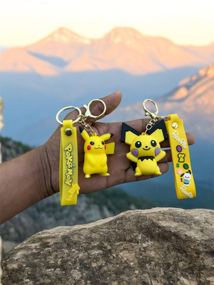 upahaar 3D Pikachu Pokemon Cartoon Keychain For Car,Bike,Backpack Key Chain